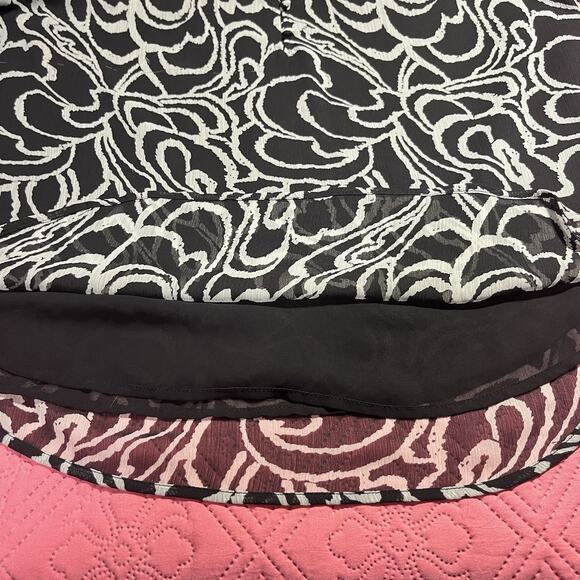 LOFT Women's Short Sleeve Lined Chiffon‎ Pullover Blouse Top Size XL - Picture 3 of 7